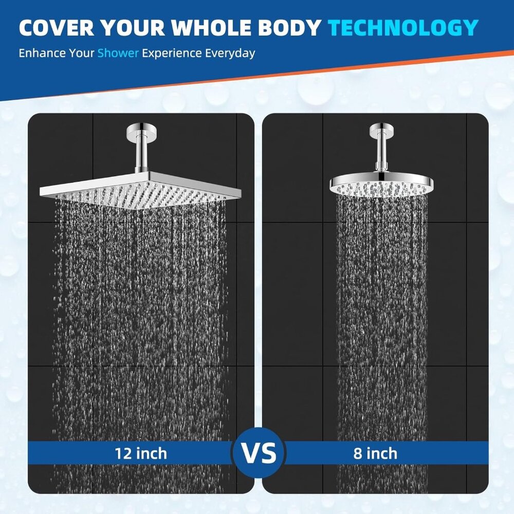 Sleek Silver Shower Head - Picture 6 of 6